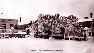 Palat - Mairie et Place sous la Neige